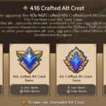 How to Get 416 Crafted Alt Crest