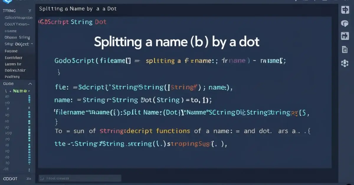 godot gdscript how to split name by dot